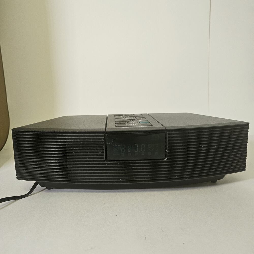 Bose Wave alarm and Radio Am/FM Black Model AWR1-1W Tested No Remote